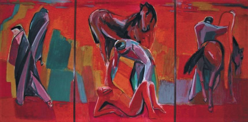 Der barmherzige Samariter_Gemälde von Karl Kunz (1959)